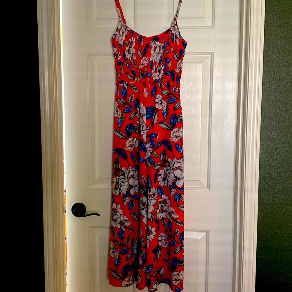 Ali & Jay Jumpsuit, ruched top, key hole, women’s Small